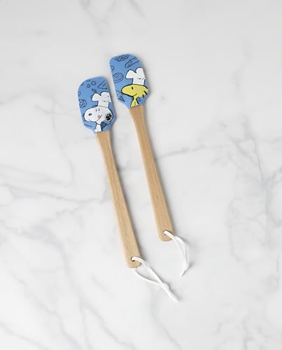 Lenox Chef Snoopy Silicone Spatula Set, 2-Piece - Dishwasher Safe Kitchen Utensils