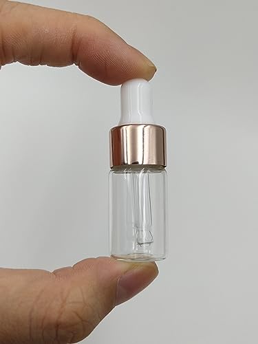 15-Pack Glass Dropper Bottles for Essential Oils & Liquids - 3ml