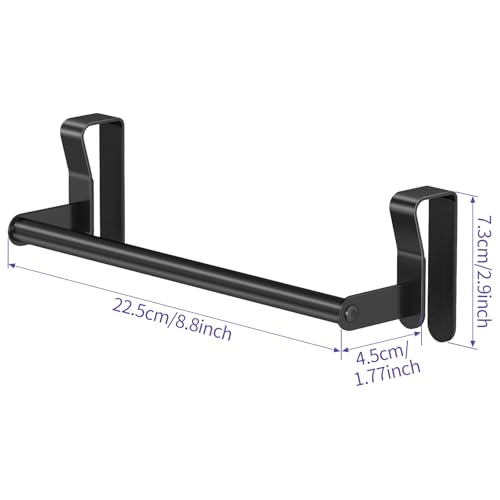 Over Cabinet Towel Holder - 2 Pack Stainless Steel Towel Bars for Kitchen