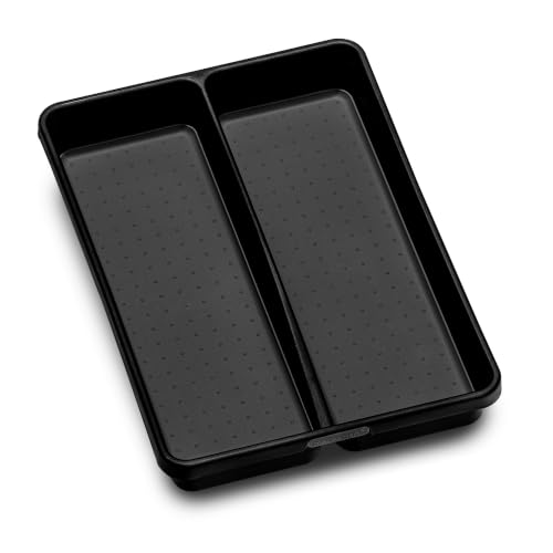 Madesmart Compact Utensil Tray - 2 Compartment Organizer with Non-Slip Feet