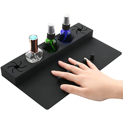 Beautyflier Soft Silicone Nail Polish Bottle Holder - Black Organizer