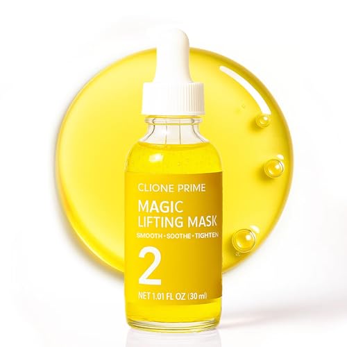 Korean Face Lift Serum Mask with Hyaluronic Acid & Peptides - Anti-Aging Skin Care