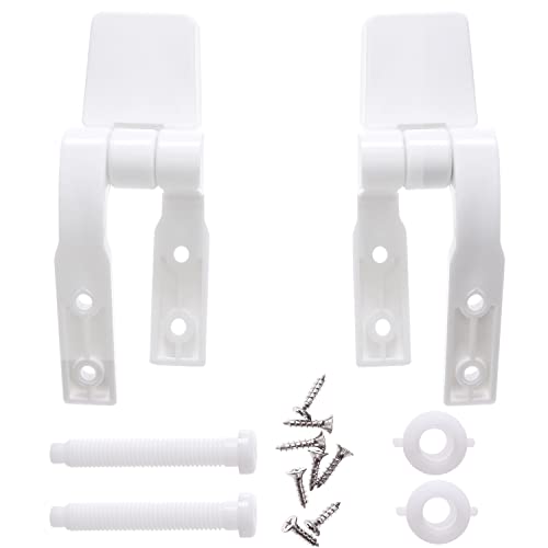 Canomo Universal Toilet Seat Hinges Replacement - 2 Pairs