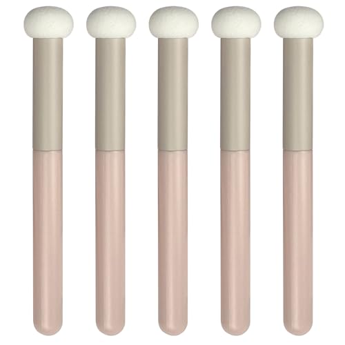 5-Piece Vegan Mushroom Makeup Sponge Brush Set for Flawless Coverage