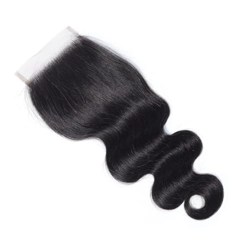 TOMAFUN 12 Inch 4x4 HD Lace Closure Body Wave Human Hair Brazilian Virgin Unprocessed