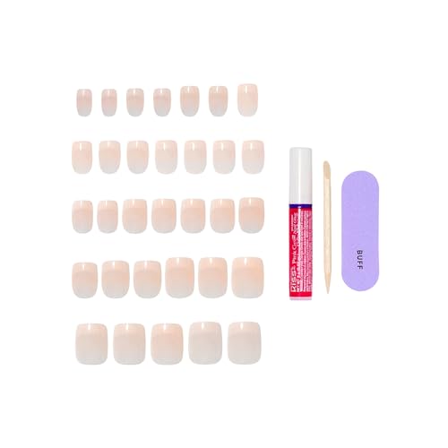 KISS Press On Nails - Your Moment - Real Short, Squoval Shape, Pack of 2
