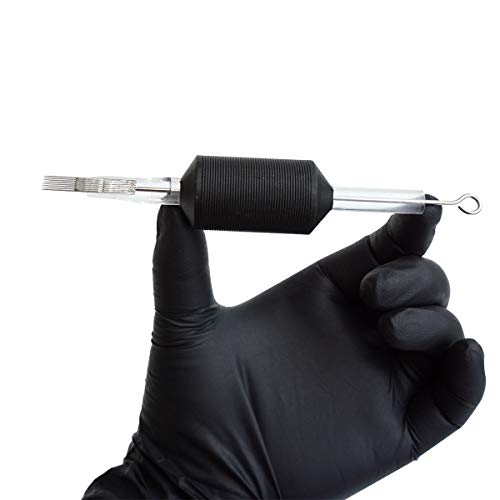 Needlehouse 1207M1 Disposable Tattoo Needles and 1-Inch Grip Combo, 20-Pack