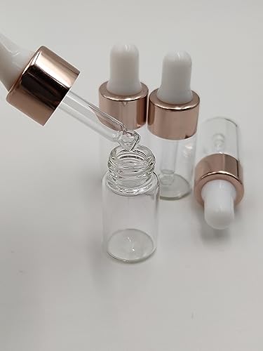 15-Pack Glass Dropper Bottles for Essential Oils & Liquids - 3ml