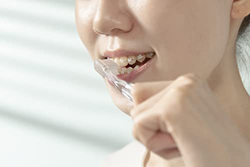 DUJINDENT Orthodontic Toothbrush for Braces - Ortho Compact 20 Soft, 6 Pack