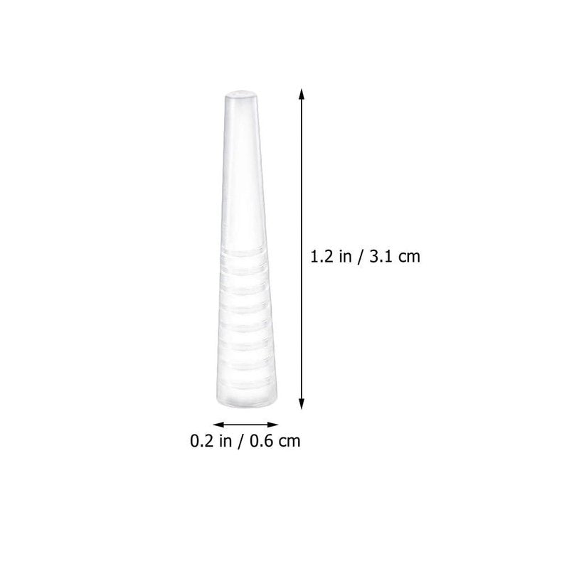 50pcs Tweezer Tip Covers: Clear Tweezer Point Protectors Cap - Makeup Beauty Supplies, General Size