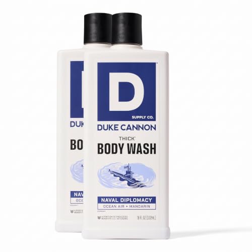 Duke Cannon Ocean Air Mandarin Thick High Viscosity Men's Body Wash 18oz Pack of 2