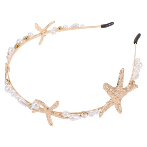 Pearl Starfish Bridal Headband - Mermaid Beach Wedding Accessory