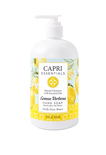 Capri Essentials Liquid Hand Soap - Natural Aromatic Lemon Verbena, 16 FL Oz