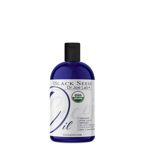 Dr. Joe Lab Organic Black Seed Oil - 8 oz Cold Pressed Nigella Sativa