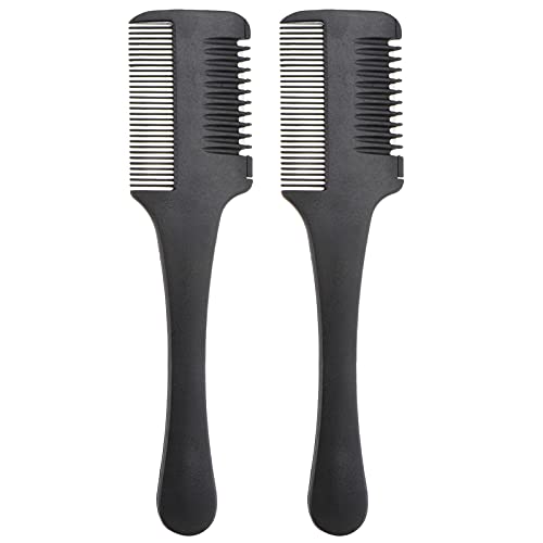 LEORX Double-Sided Razor Hair Cutter Comb with Safety Shield