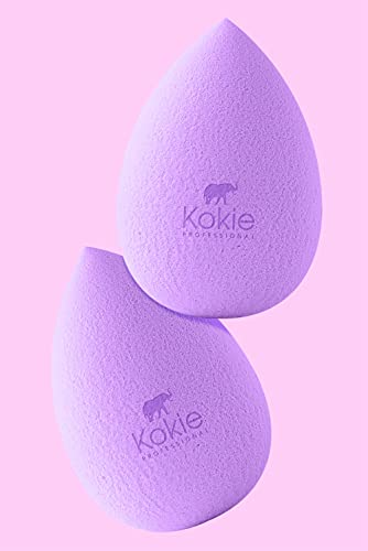 Kokie Makeup Sponge Set - Latex-Free, Airbrush Finish, 2-Piece Cosmetic Tools