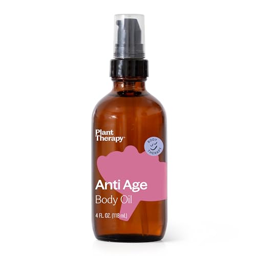 Plant Therapy Anti-Aging Body Oil, 4 oz - Hydrating & Nourishing Oil