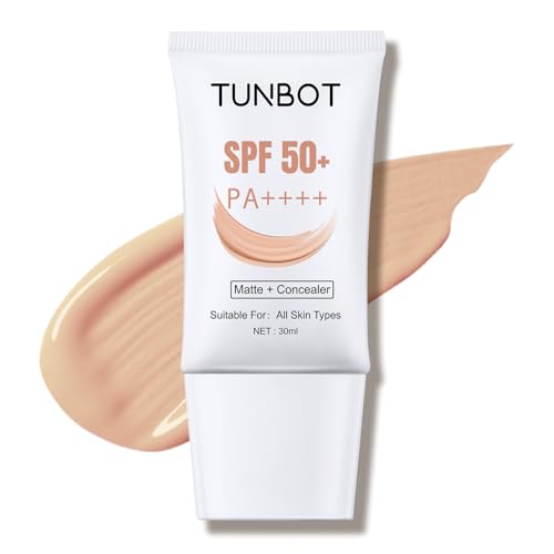Tunbot Liquid Foundation SPF 50 - Full Coverage Matte 30ml