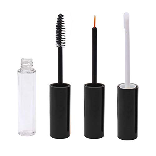 3 Pack Empty Mascara, Eyeliner & Lip Gloss Tubes - 10ml