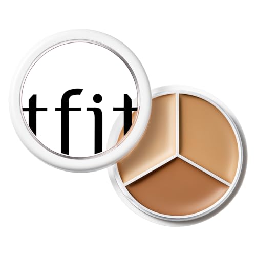 TFIT 3 Color Concealer Cream Palette - 01 Neutral, Full Coverage