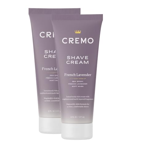Cremo Women’s Shaving Cream Sensitive Skin French Lavender 6 Fl Oz Pack of 2