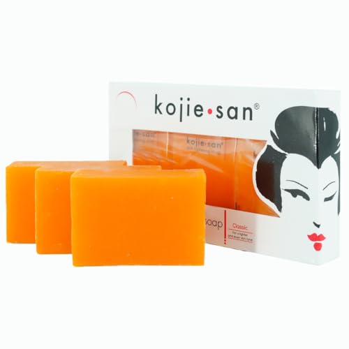 Kojie San Orange Whitening Soap - 3 Bars of 65g for Even Skin Tone