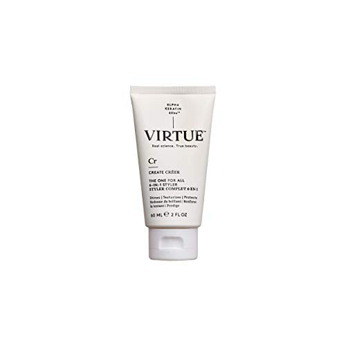 Virtue 6-in-1 Hair Styler Cream - Pack of 2, Heat Protection for All Hair Types