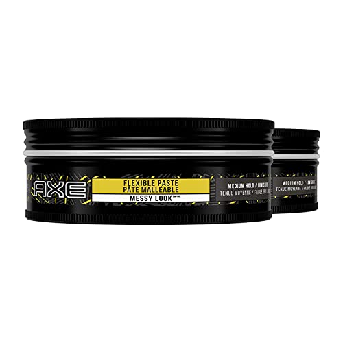 AXE Urban Messy Look Flexible Hair Paste for Men, Medium Hold, 2.64 oz (2 Pack)