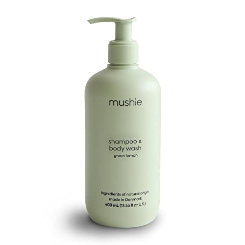 Mushie Baby Shampoo & Body Wash - Gentle Organic Formula for Delicate Skin 400 mL