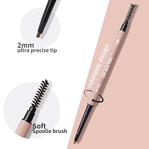 YES.EYE DO Light Grey Eyebrow Pencil for Mature Brows - Waterproof Formula