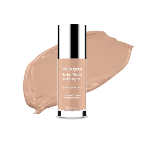 Neutrogena Hydro Boost Hydrating Tint Foundation, Buff 30 - Lightweight Oil-Free Makeup for Dry Skin