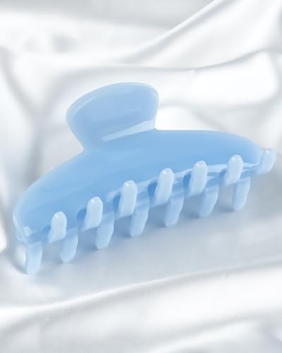 MAORULU Blue Large Acetate Claw Clip for Women - 4.3'' Strong Hold Hair Accessory