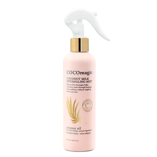 Cocomagic Coconut Milk Detangling Mist | Extra Moisturizing Leave-in Detangler | Restore Vibrancy and Boost Shine | Non-Greasy Formula | Paraben Free (8 oz)