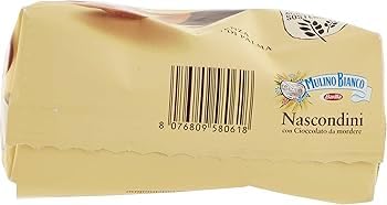 Mulino Bianco Chocolate Biscotti Frollini Nascondini 330g - Crunchy Snack for Breakfast