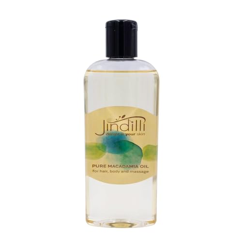 Jindilli Pure Macadamia Oil 7.5 Fl Oz - Cold-Pressed Multi-Purpose Skin & Hair Oil (Pack of 1)