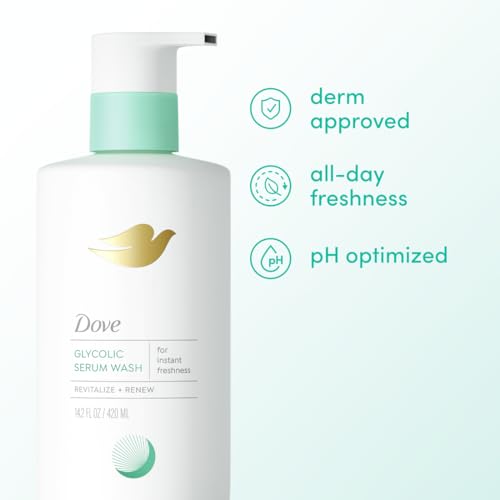 Dove Glycolic Serum Body Wash for Women - 14.2 oz, 2% Glycolic Acid