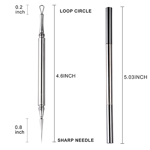 Titanium Alloy Pimple Popper Tool - 2-in-1 Blackhead & Blemish Remover