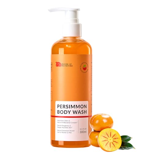 Persimmon Body Wash - Natural Odor Control with Tea Tree Oil, 10 Fl Oz