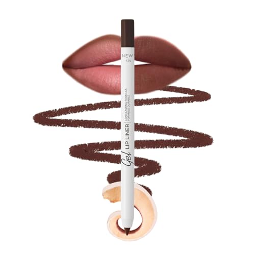 Lamel Gel Lip Liner Pencil Intense Brown 2-in-1 Waterproof Lipstick & Lip Contour
