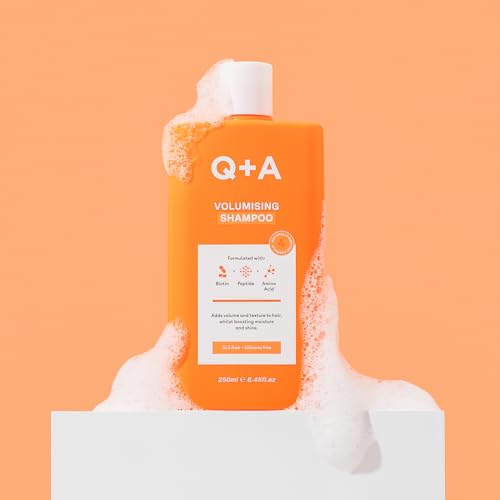 Q+A Volumising Hair Shampoo 250ml - Thickening & Strengthening for Fine Hair with Biotin