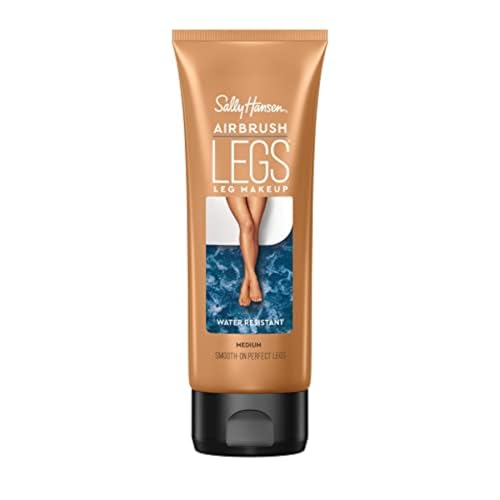 Sally Hansen Airbrush Legs¢ç, Leg Makeup, Medium, Easy Application, Flawless Looking Legs, Water Resistant, Transfer Proof Lotion