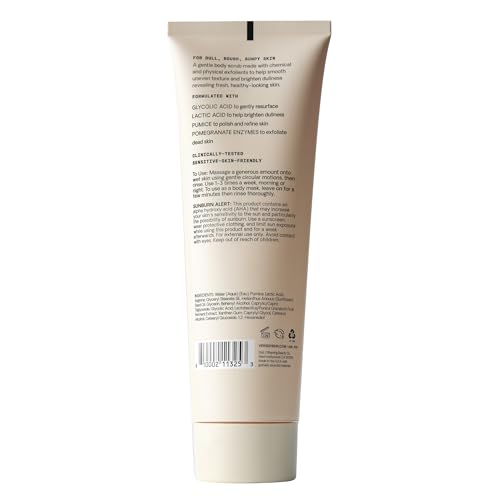 Cyklar Lactic Acid Body Polish ? Chemical Exfoliator with AHAs & Volcanic Pumice ? Added Glycerin for Skin Hydration ? Fragrance-Free, 11 fl oz