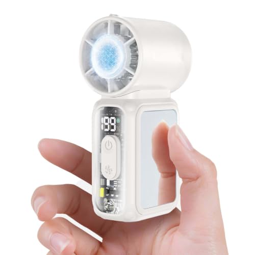 W & O Handheld Mini Fan with Semiconductor Cooling – 20000 RPM Portable Fan
