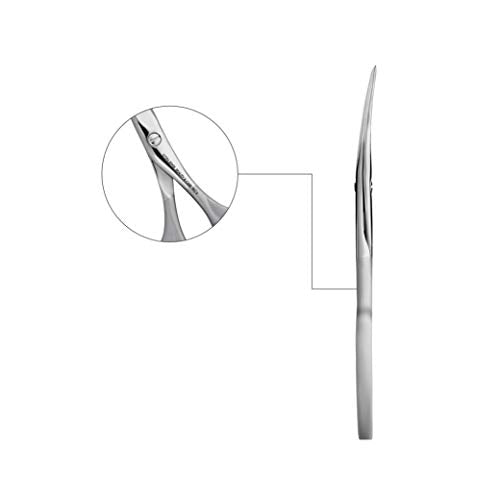 Staleks Matte Nail Scissors with Curved Blades for Thick Nails