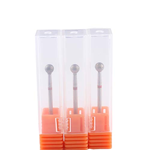 3pcs 5mm Diamond Nail Drill Bits for Cuticle Cleaning - MZCMSL