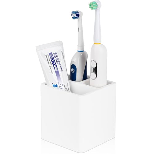 Diatomite Toothbrush Holder - 3 Slot Organizer for Bathroom