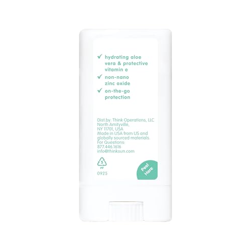 Thinkkids Mineral Sunscreen Stick SPF 30 Kids & Baby Water Resistant 0.64 Oz