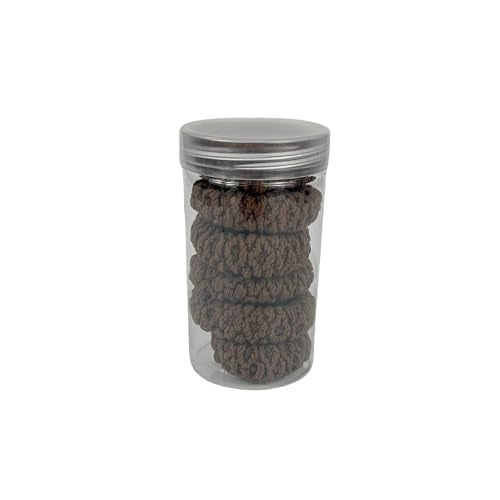 BLBM High Elastic Seamless Hair Ties - 6 Pack Brown