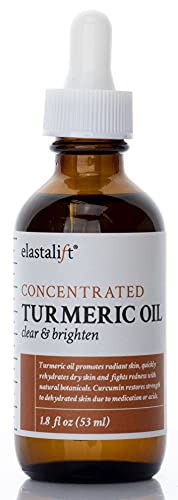 Elastalift Turmeric Face Oil Serum 1.8 Fl Oz for Bright, Clear Skin