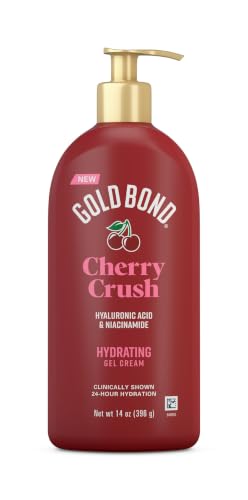 Gold Bond Cherry Crush Hydrating Gel Cream, 14 oz - 24-Hour Moisture